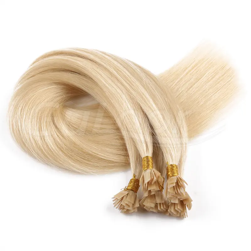 Flat Hair Wholesales 100% human Hair Extensions #613 Color